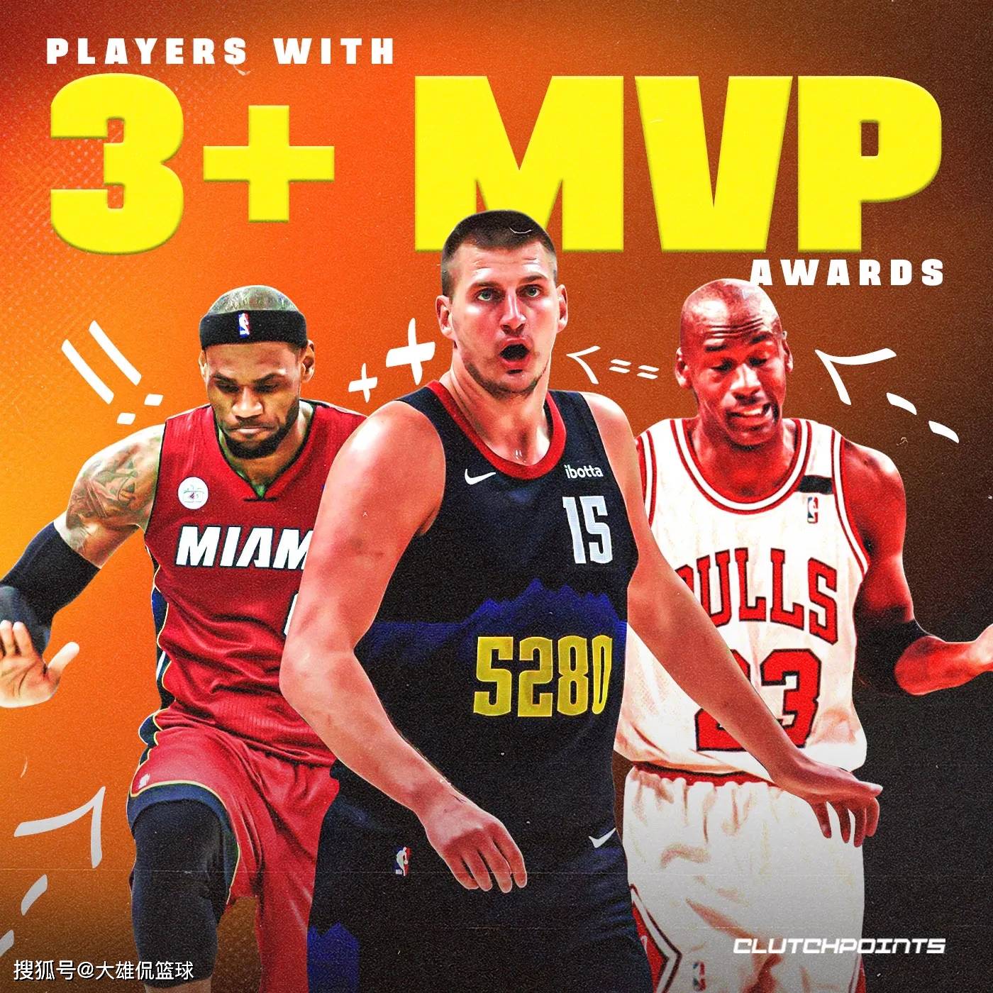 168体育网：NBA历史上至少获得3座常规赛MVP的球员，约基奇还能再拿MVP？